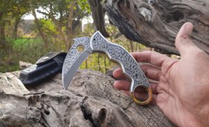 HANDMADE ENGRAVING POCKET KNIFE