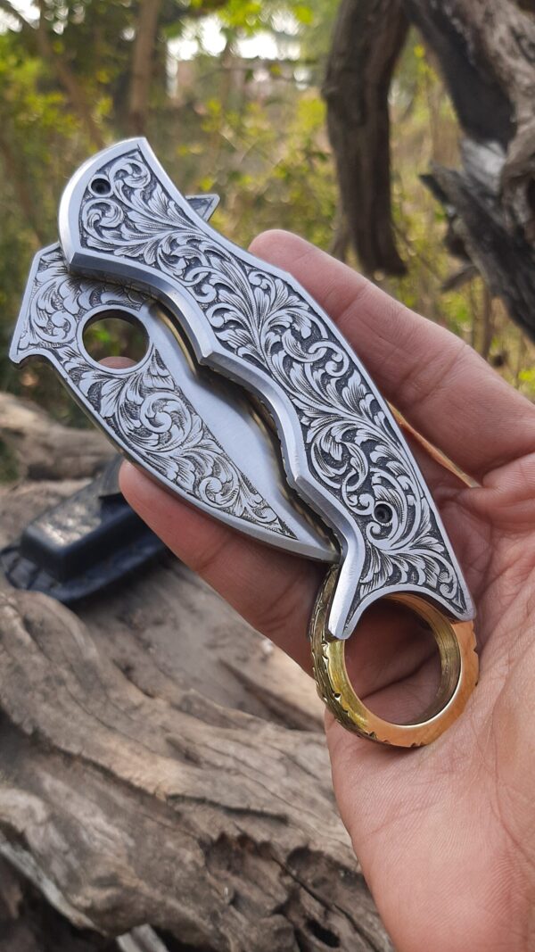 HANDMADE ENGRAVING POCKET KNIFE - Image 6