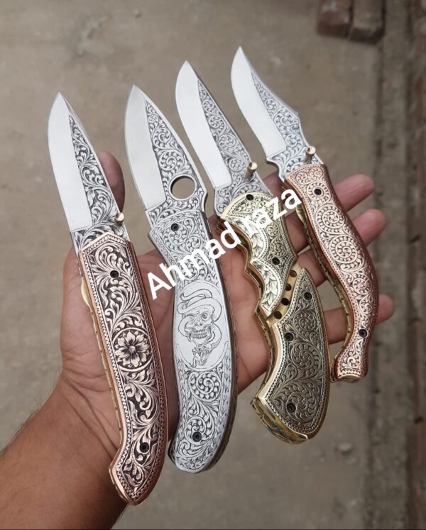 HANDMADE ENGRAVING POCKET KNIFES