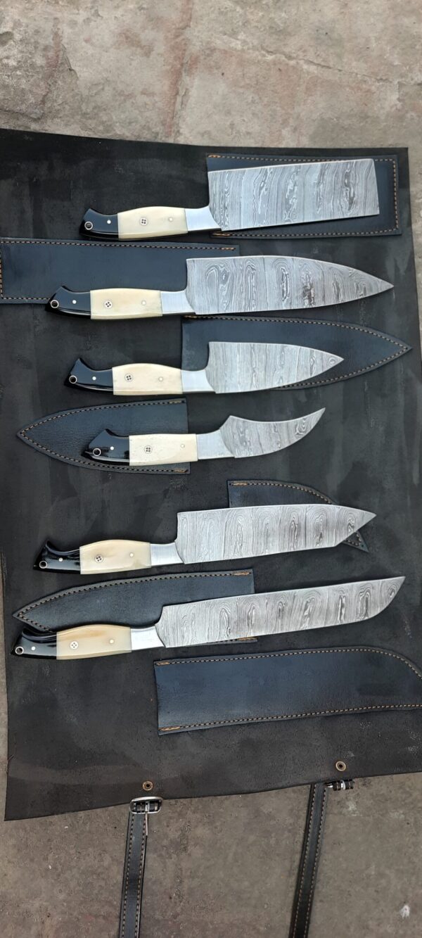 HANDMADE DAMASCUS KITCHEN CHEF KNIFES - Image 5