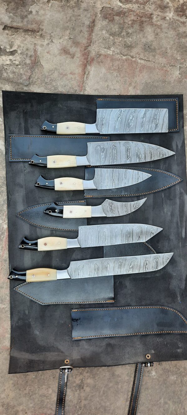 HANDMADE DAMASCUS KITCHEN CHEF KNIFES - Image 3