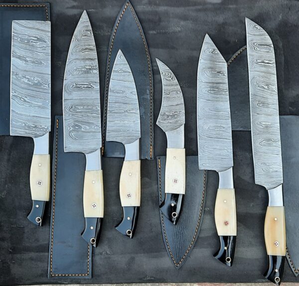 HANDMADE DAMASCUS KITCHEN CHEF KNIFES - Image 7