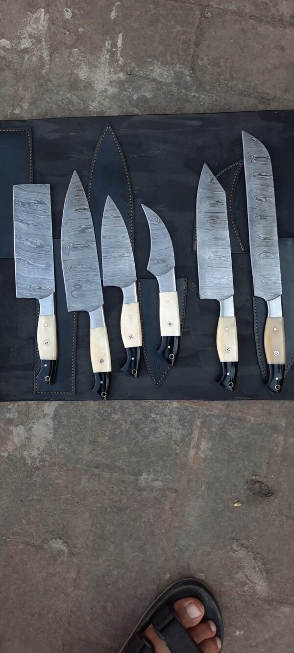 HANDMADE DAMASCUS KITCHEN CHEF KNIFES - Image 8