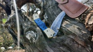 DAMASCUS POCKET FOLDING KNIFE