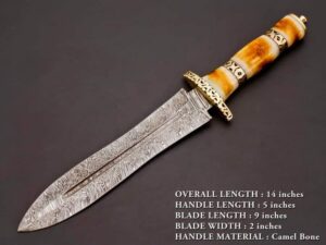 HANDMADE DAMASCUS DAGGER KNIFE