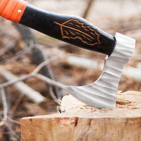 HANDMADE FORGING AXE BEAUTIFUL DESIGN WOOD - Image 3