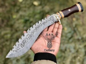 Custom Best Damascus Kukri Knife