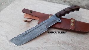 HANDMADE DAMASCUS TRACKER KNIFE