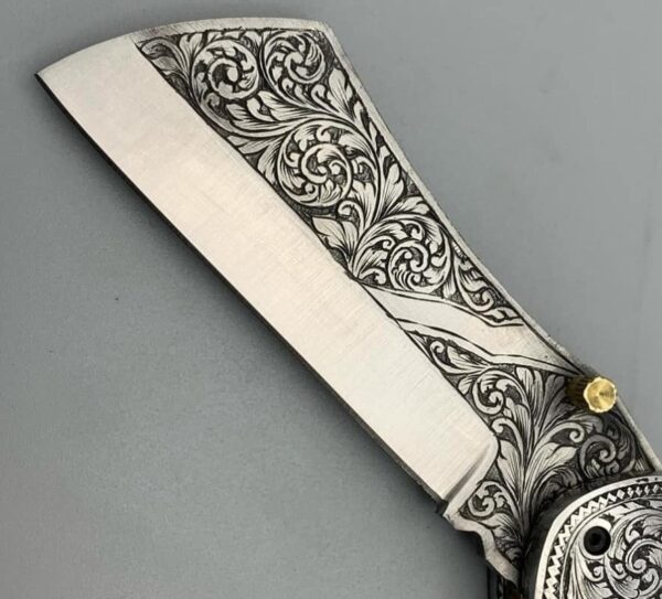 BEAUTIFUL HANDMADE ENGRAVING POCKET KNIFE - Image 3