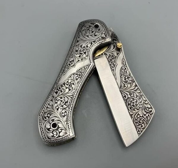 BEAUTIFUL HANDMADE ENGRAVING POCKET KNIFE