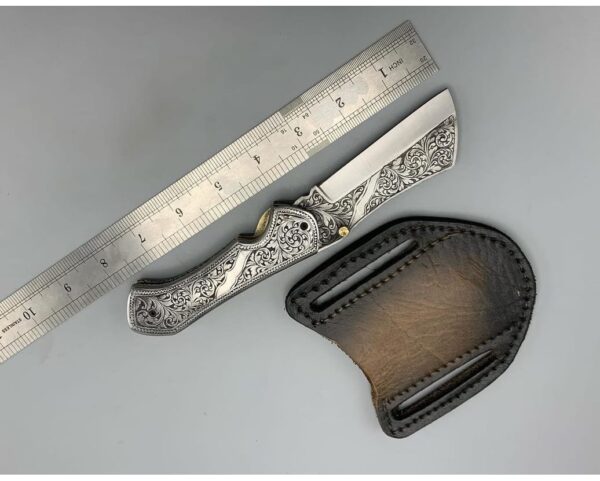 BEAUTIFUL HANDMADE ENGRAVING POCKET KNIFE - Image 2