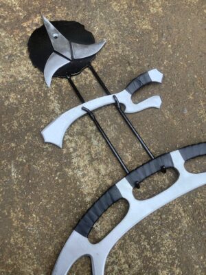 Star Trek Klingon Bat’leth and Mek’leth with wall mount