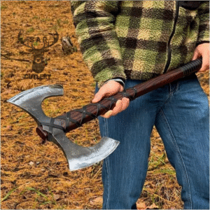 Hand-Forged Viking Double-Edged Axe 