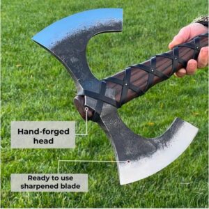 Hand-Forged Viking Double-Edged Axe 
