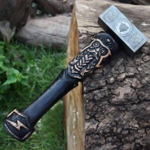 Hand forged Viking Unique Hammer "Goibniu