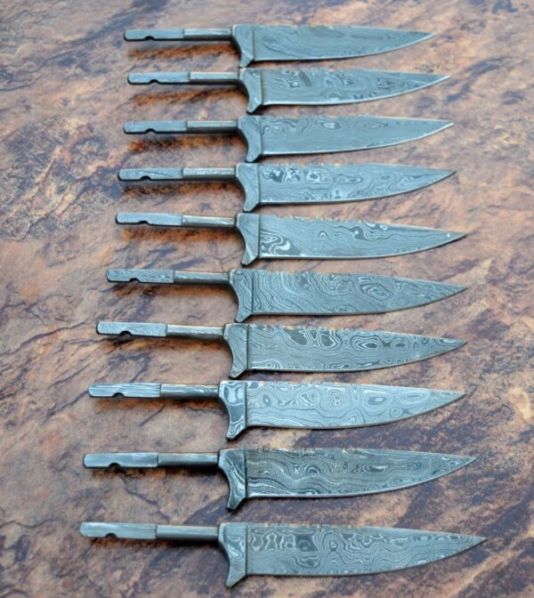 Damascus Steel Bavarian Knife Blank Blades - Image 4