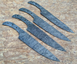 Damascus Twist Kitchen Chef Knifes Blank Blade
