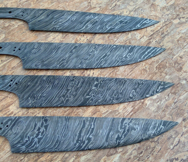 Damascus Twist Kitchen Chef Knifes Blank Blade - Image 3