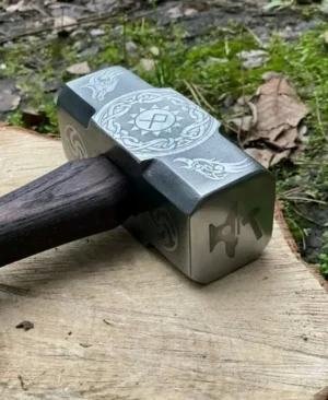 War Hammer Custom Handmade Bear Berserker Viking Hammer