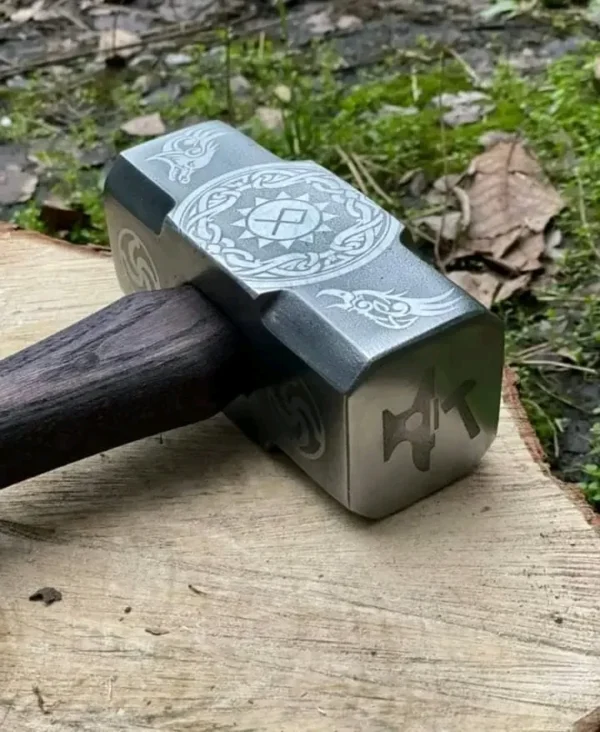 War Hammer Custom Handmade Bear Berserker Viking Hammer