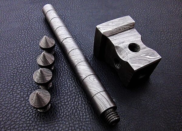 The Crusher Handmade Damascus Steel Hammer - Image 5