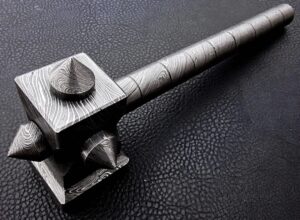 The Crusher Handmade Damascus Steel Hammer