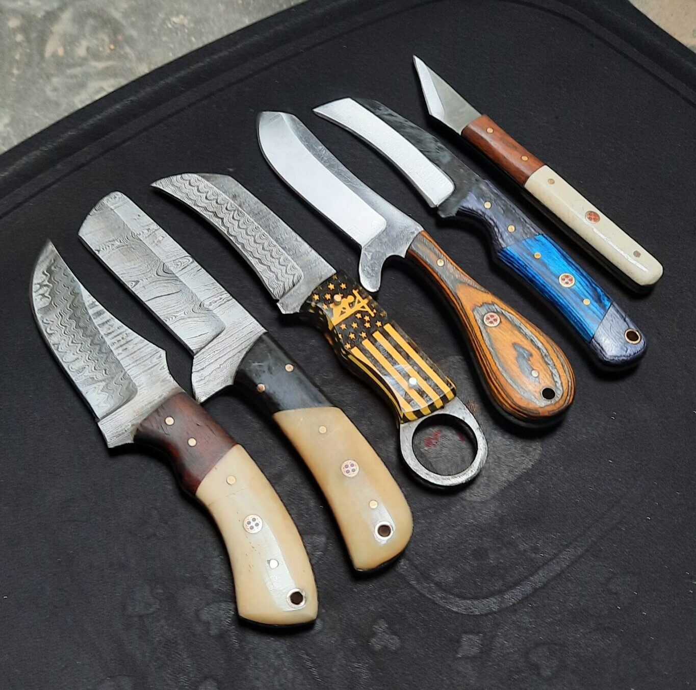 Lot Of 6 Skinners Knife | Handmade Camping knifes | Outdoor